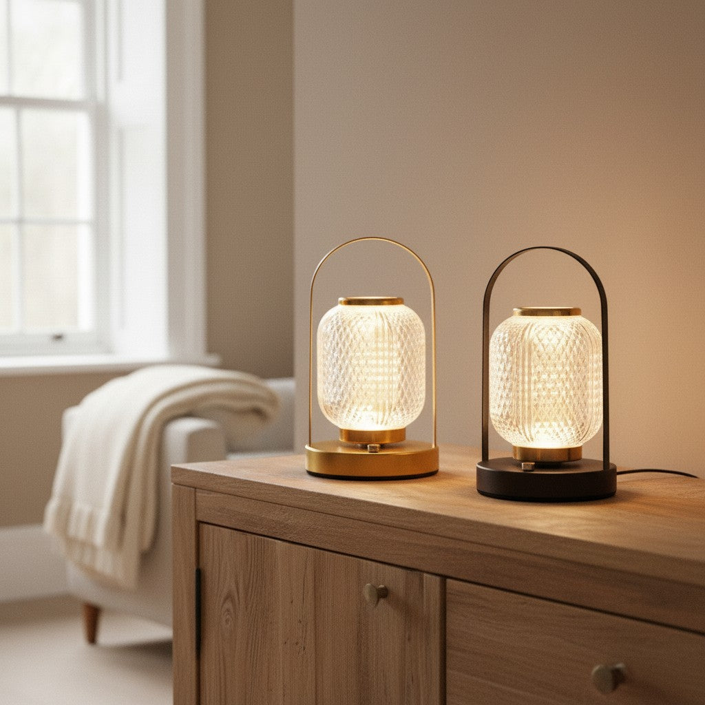 Retro Rechargeable Acrylic LED Table Lamp – Ouvarex