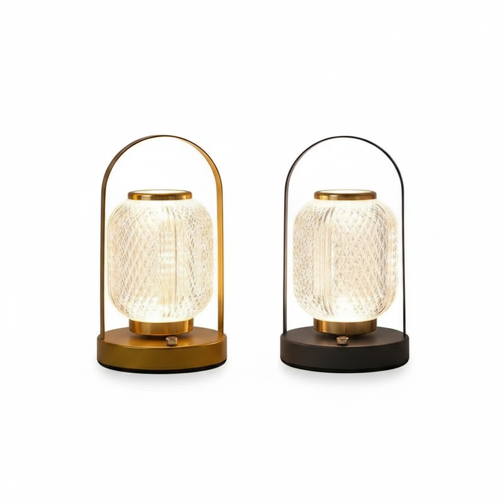 Retro Rechargeable Acrylic LED Table Lamp – Ouvarex