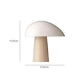 Nordic Wood Grain Mushroom LED Table Lamp – Ouvarex
