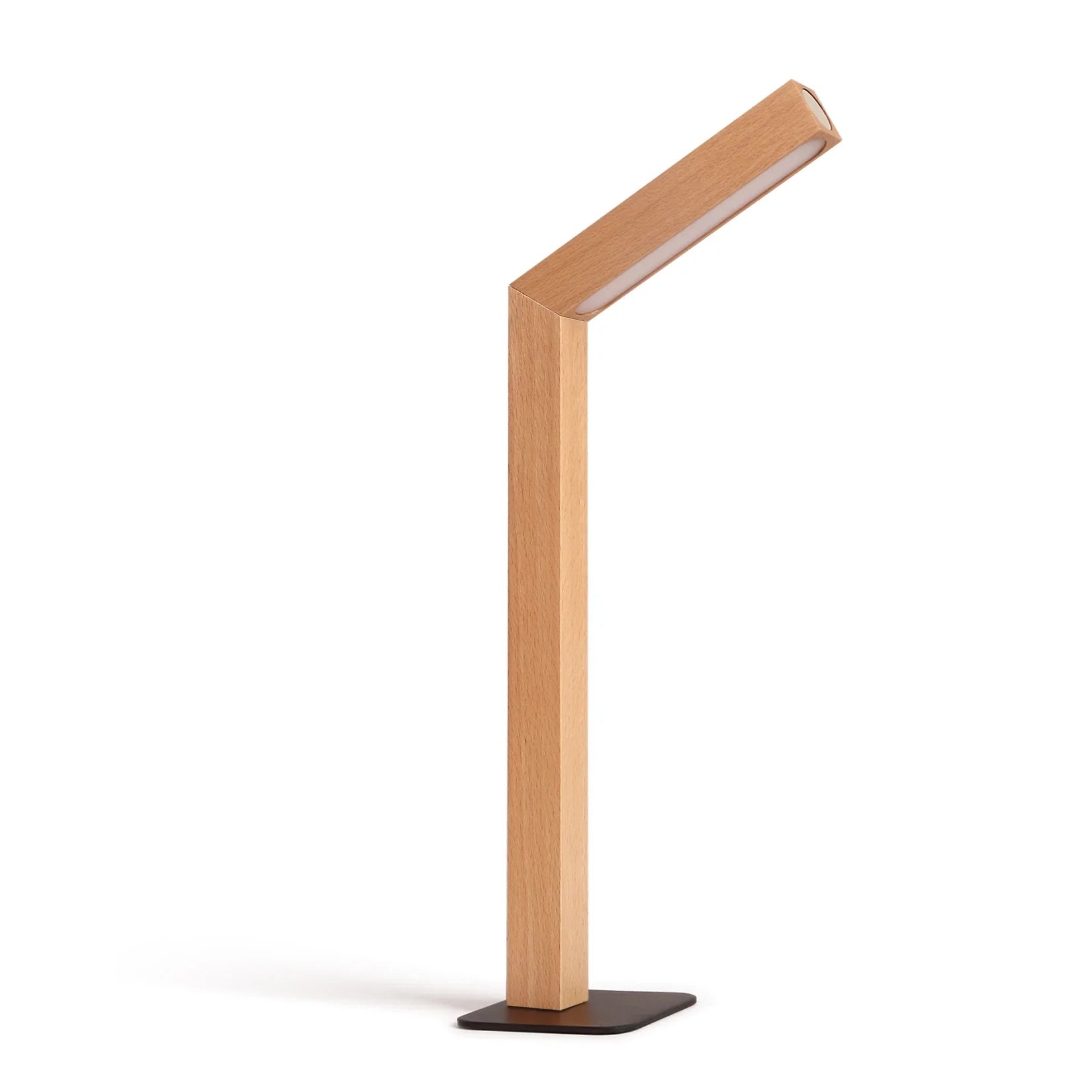 Wooden Nordic LED Table Lamp Rotating Bedside Light – Ouvarex